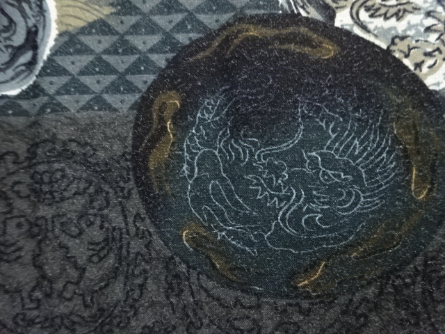 SALE!! JAPANESE KIMONO / ANTIQUE HITOE MENS JUBAN / MUSLIN / DRAGON