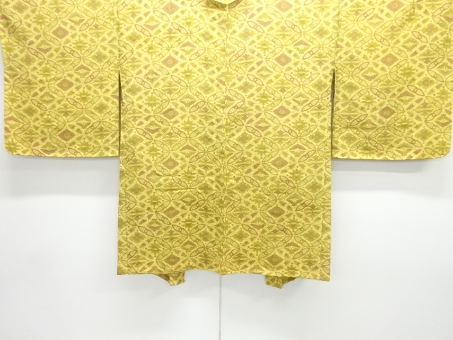 SALE!! JAPANESE ANTIQUE HAORI / TAISHO ROMAN STYLE / SILK / FLOWERS & BIRDS