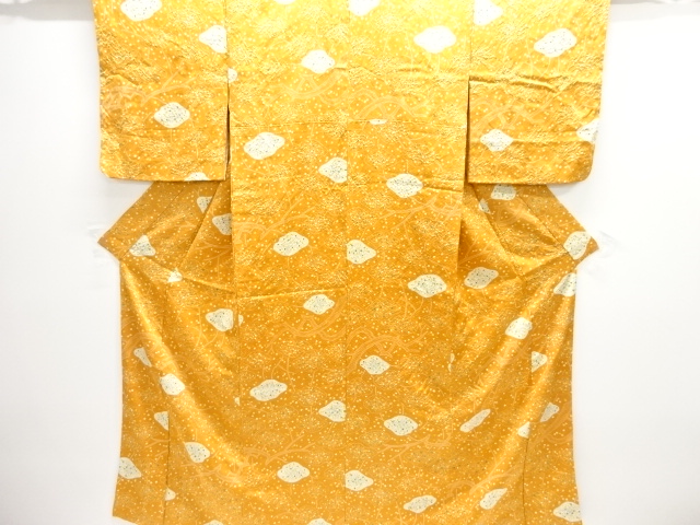 SALE!! JAPANESE KIMONO / KOMON / SILK / ABSTRACT FLOWERS