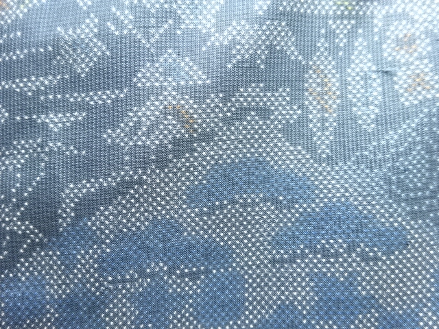 SALE!! JAPANESE KIMONO / ANTIQUE KIMONO / SILK / DORO OSHIMA TSUMUGI / WOVEN PINE & FLOWERS