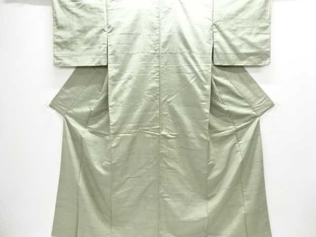 SALE!! JAPANESE KIMONO / ANTIQUE KIMONO / SILK / FUSHI TSUMUGI / WOVEN MIST