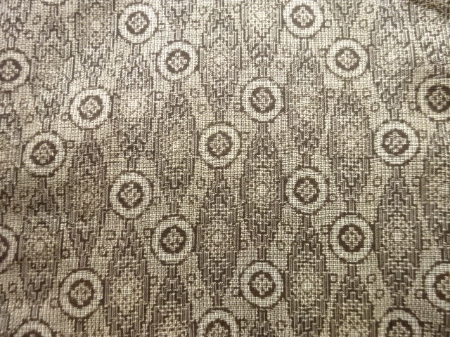 SALE!! JAPANESE KIMONO / ANTIQUE KIMONO / SILK / DORO OSHIMA TSUMUGI / WOVEN TATEWAKU PATTERN