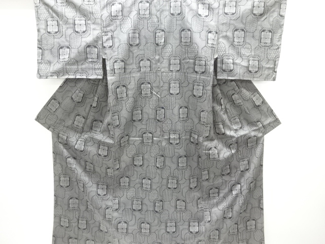 SALE!! JAPANESE KIMONO / UNUSED / SILK / DENSHO TSUMUGI / NISHIJIN / WOVEN CAMELLIA