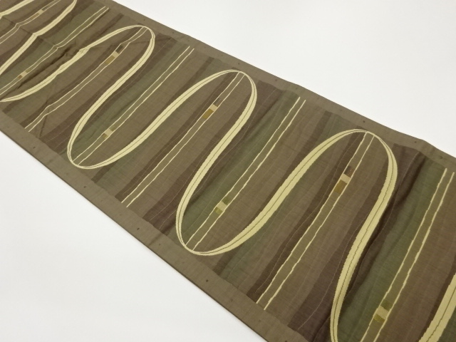 SALE!! JAPANESE FUKURO OBI / WOVEN WAVY STRIPE