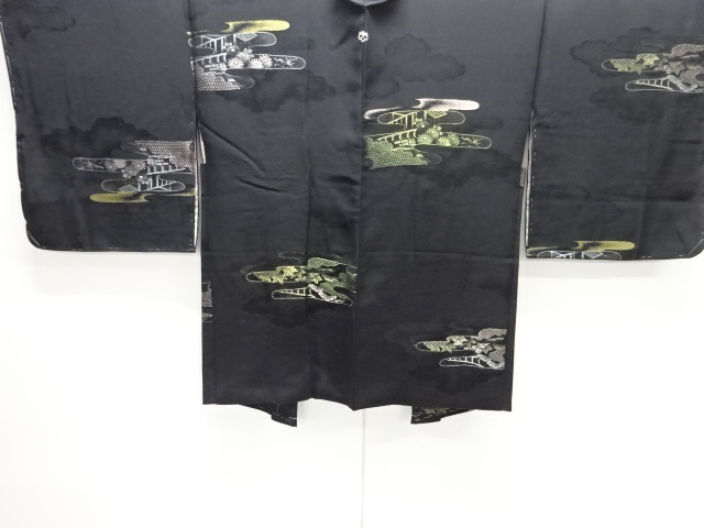 SALE!! JAPANESE HAORI / UNUSED / WOVEN FLORAL PLANTS