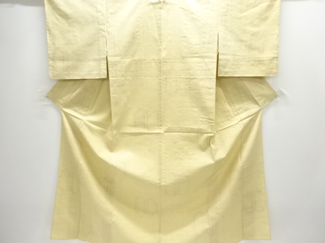 SALE!! JAPANESE KIMONO / HITOE / TSUMUGI / WOVEN KIKKO PATTERN