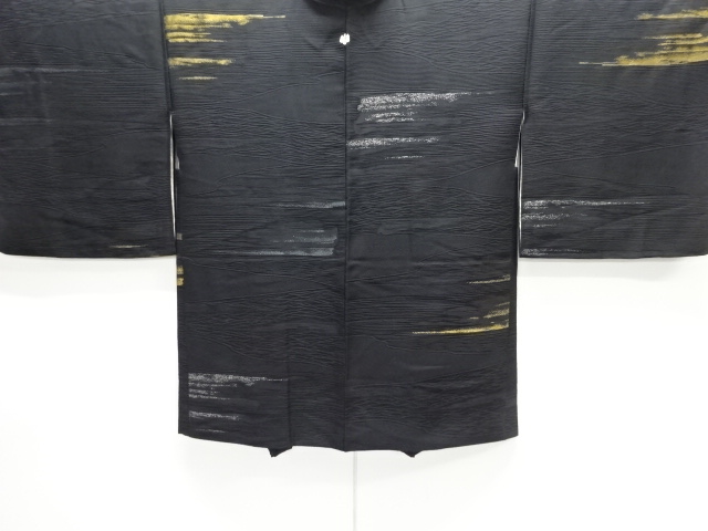 SALE!! JAPANESE ANTIQUE HAORI / TAISHO ROMAN STYLE / WOVEN MIST