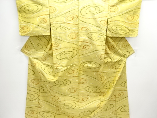 SALE!! JAPANESE KIMONO / HITOE / TSUMUGI / WOVEN SPIRAL