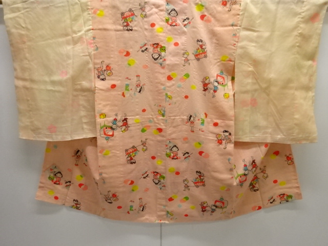 SALE!! JAPANESE KIMONO / ANTIQUE HITOE JUBAN / SCENERY IN SHOWA ERA