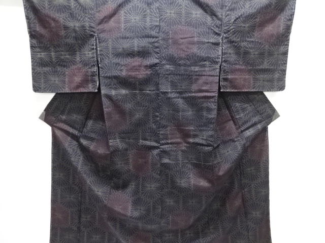 SALE!! JAPANESE KIMONO / TSUMUGI / UNUSED / WOVEN KIKU