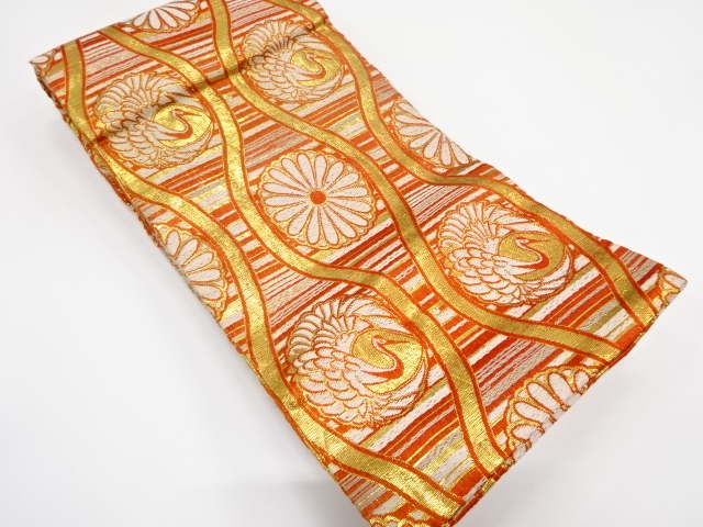 SALE!! JAPANESE KIMONO / OBI FOR KIDS / TATEWAKU & KIKU & CRANE