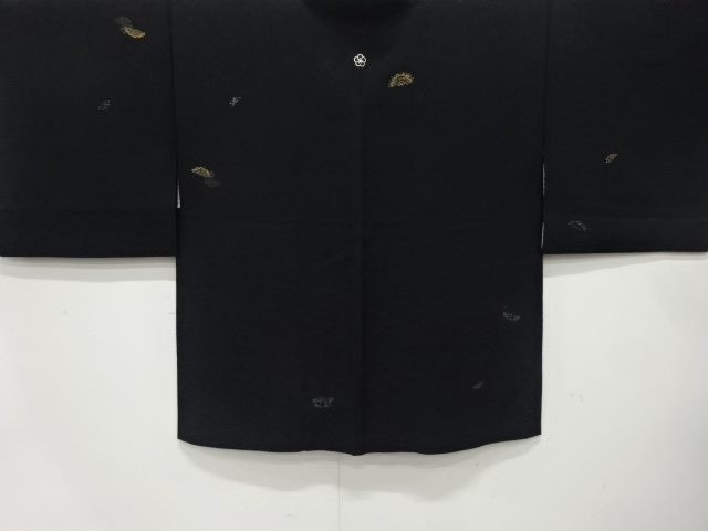 SALE!! JAPANESE ANTIQUE HAORI / TAISHO ROMAN STYLE / SILK / URUSHI / WOVEN DISH