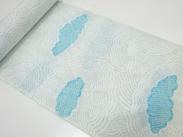 SALE!! JAPANESE KIMONO / ANTIQUE BOLT FOR KIMONO / HITTA CLOUD