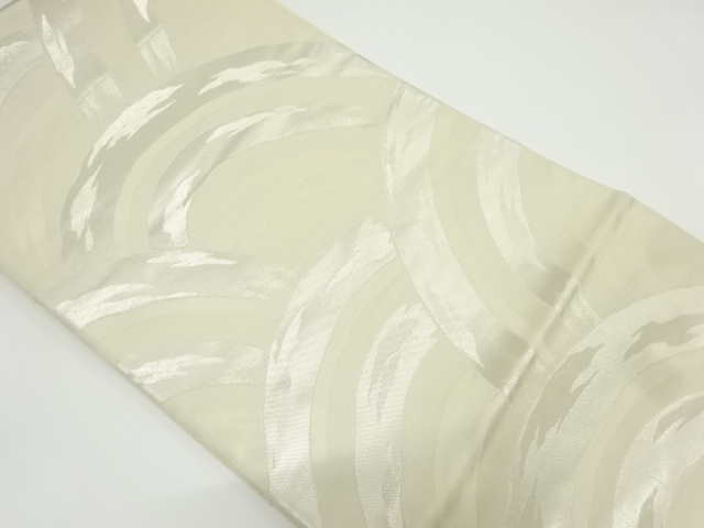 アンティーク　青海波模様織り出し袋帯（材料）