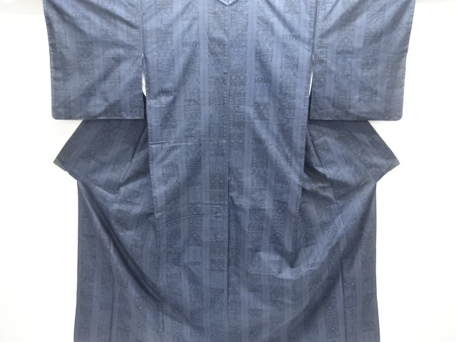 SALE!! JAPANESE KIMONO / DORO OSHIMA TSUMUGI / WOVEN SARASA / 7MARUKI