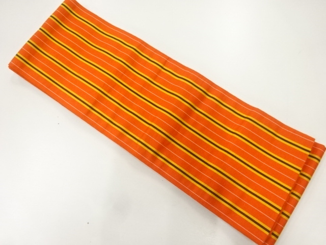 SALE!! JAPANESE HANHABA OBI / CHIKUZEN HAKATA / WOVEN STRIPE