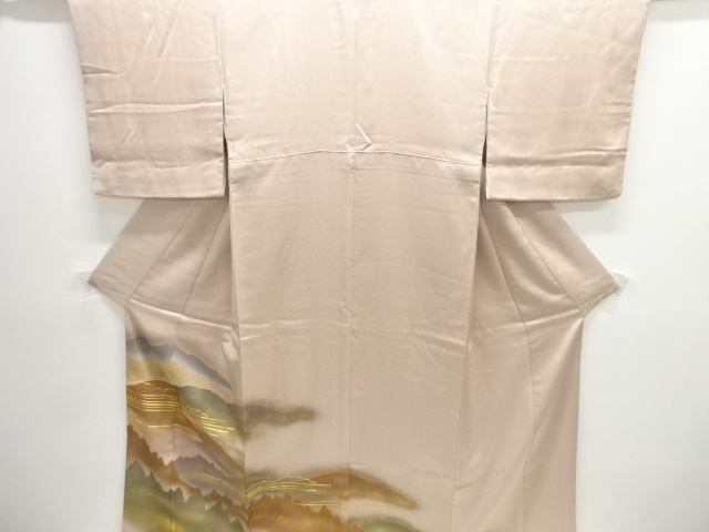 SALE!! JAPANESE KIMONO / IRO-TOMESODE / EMBROIDERY / MIST