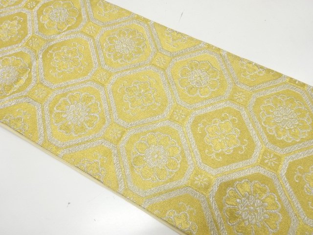 SALE!! JAPANESE KIMONO / ANTIQUE FUKURO OBI / SILK / WOVEN FLOWER SHOKKO PATTERN