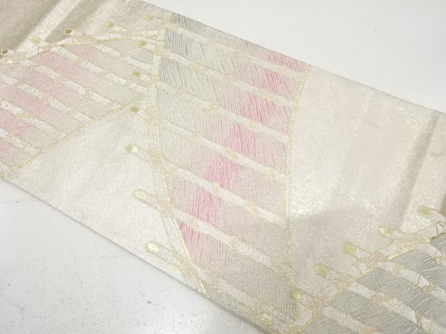 SALE!! JAPANESE FUKURO OBI / WOVEN BAMBOO FENCE