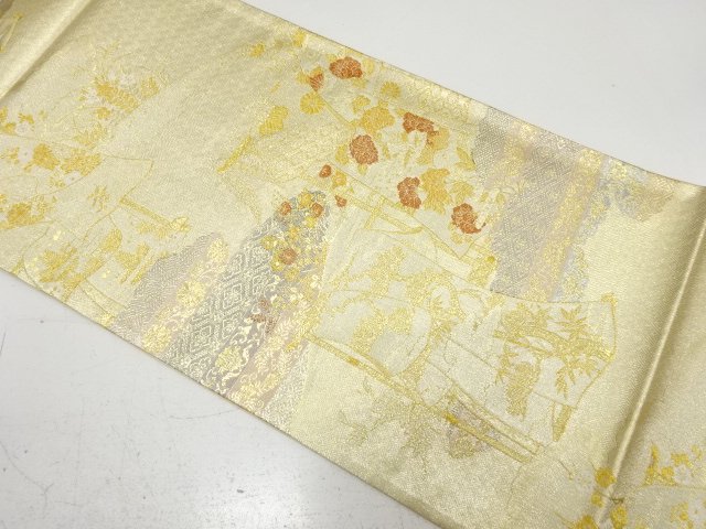 SALE!! Who weaves flowers and classic patterns on the sleeves of a pouch obi (not tailo
