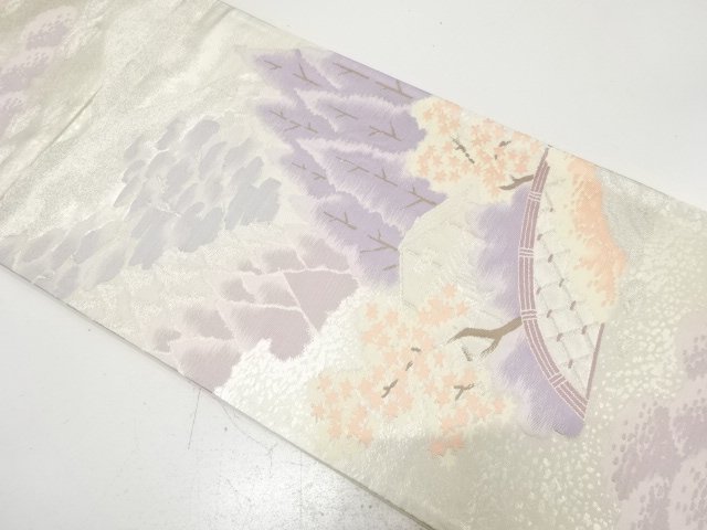 SALE!! JAPANESE FUKURO OBI / WOVEN TREES