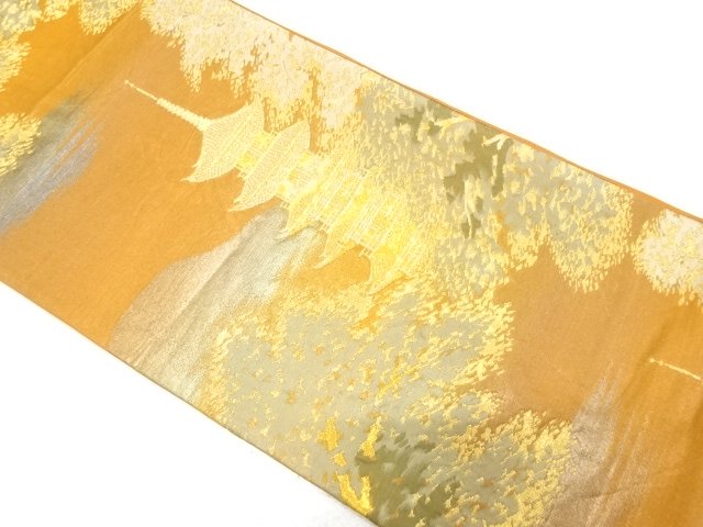 SALE!! JAPANESE FUKURO OBI / WOVEN TREES