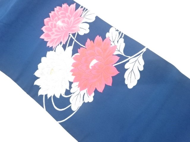 SALE!! JAPANESE KIMONO / ANTIQUE NAGOYA OBI / SILK / WOVEN KIKU