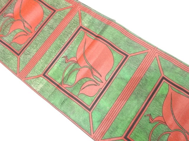 SALE!! JAPANESE FUKURO OBI / WOVEN PLANTS