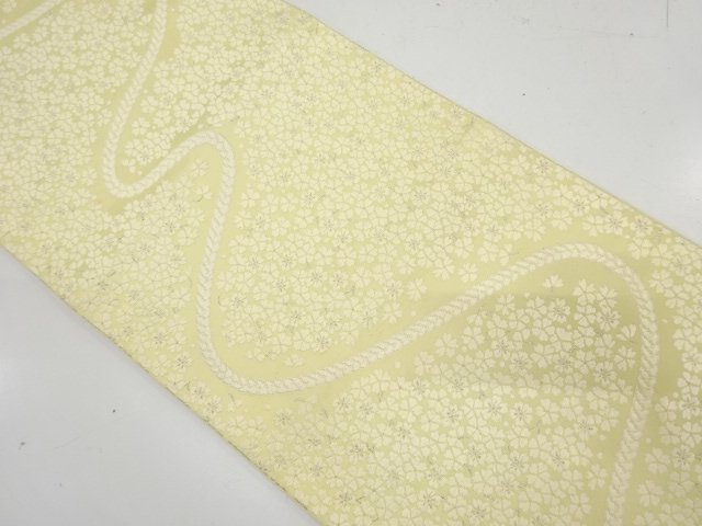 SALE!! JAPANESE KIMONO / CHERRY BLOSSOMS A BRAIDED CORD FUKURO OBI