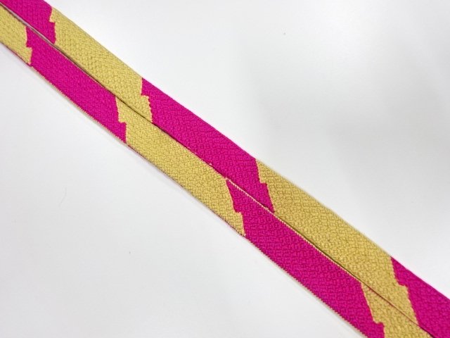 SALE!! JAPANESE KIMONO / ANTIQUE ANTIQUE HAND-TIED OBIJIME
