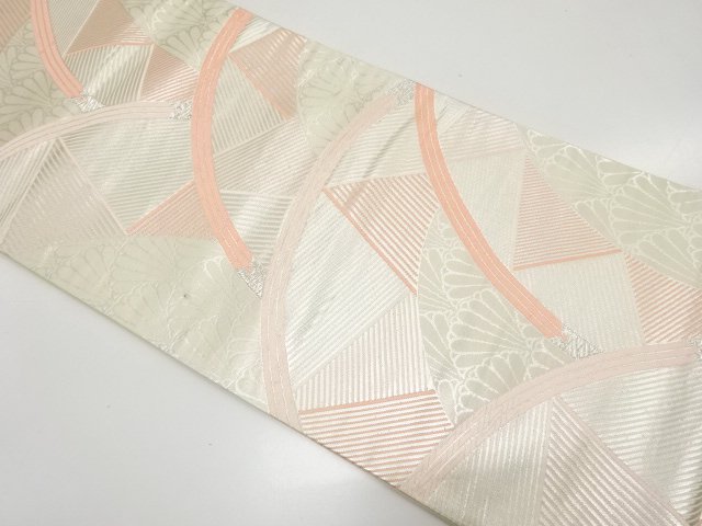 SALE!! JAPANESE FUKURO OBI / WOVEN KIKU & GEOMETRIC