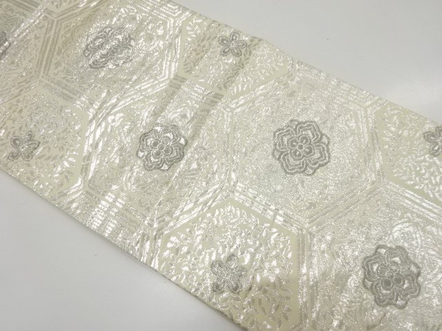 SALE!! JAPANESE FUKURO OBI / WOVEN FLOWER CREST