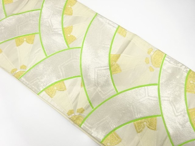 SALE!! JAPANESE KIMONO / ANTIQUE FUKURO OBI / SILK / WOVEN WHEELS
