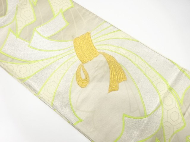 SALE!! JAPANESE KIMONO / ANTIQUE FUKURO OBI / SILK / WOVEN NOSHI