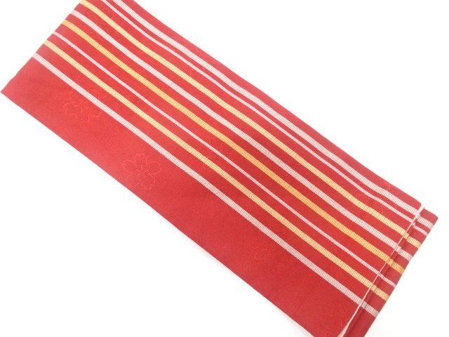 SALE!! JAPANESE KIMONO / YUKATA OBI / WOVEN STRIPE & FLOWER 