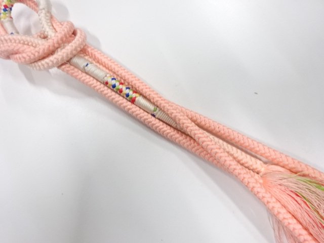 SALE!! JAPANESE KIMONO / HAND-TIED OBIJIME