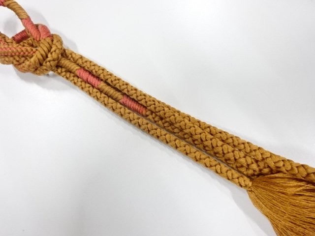 SALE!! JAPANESE KIMONO / HAND-TIED OBIJIME