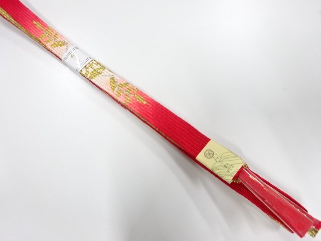 SALE!! JAPANESE KIMONO / UNUSED KOREI HAND-TIED OBIJIME