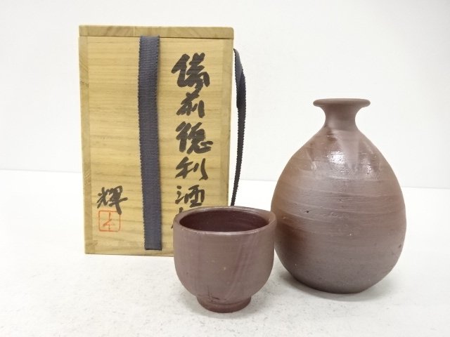 SALE!! JAPANESE COLLECTIBLE / BIZEN WARE / OKADA TERUZO / TOKURI SAKE CUP