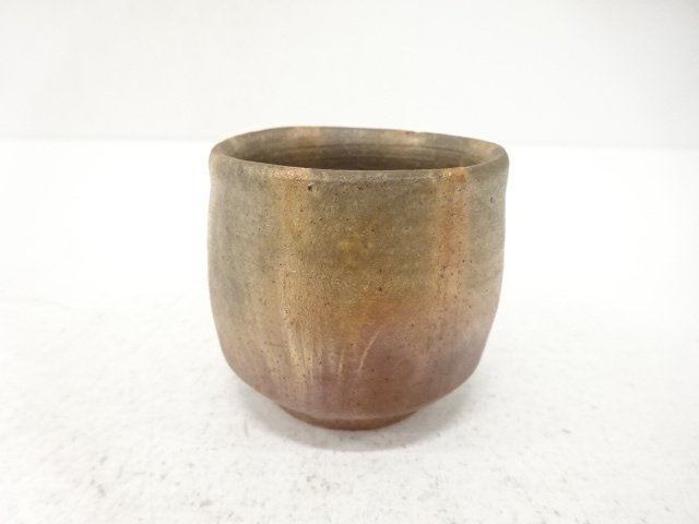 SALE!! JAPANESE POTTERY / GUINOMI SAKE CUP / BIZEN WARE ARTISAN WORK / ARTISAN WORK