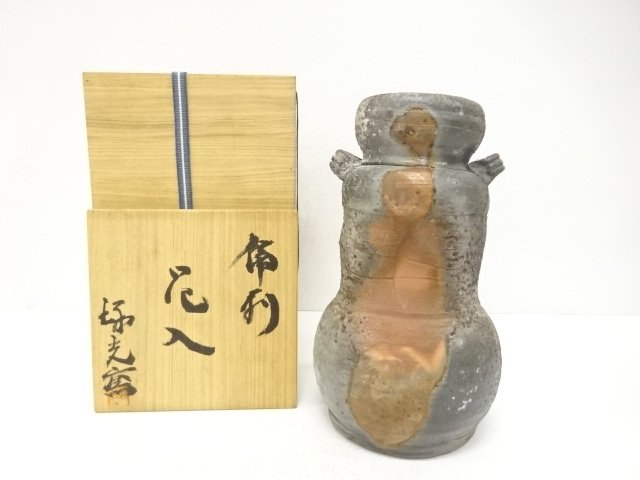 SALE!! JAPANESE COLLECTIBLE / BIZEN WARE VASE / EARS