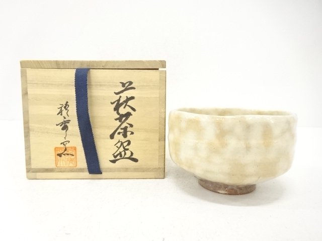 SALE!! JAPANESE COLLECTIBLE / HAGI WARE / GOHONTE TEACUP BY TSUBAKISHUGAMA ZU