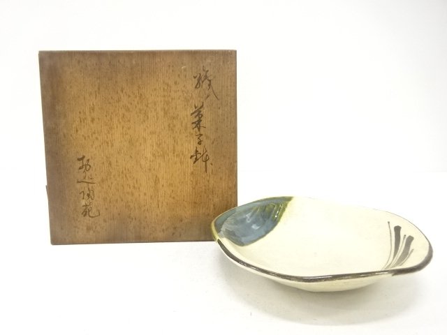 SALE!! JAPANESE TEA CEREMONY / ORIBE WARE / SWEET PLATE / ARTISAN WORK 