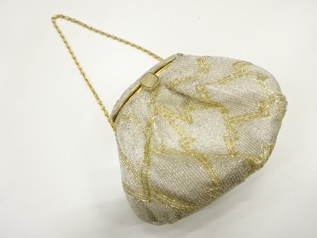 SALE!! JAPANESE KIMONO / BEADS HANDBAG