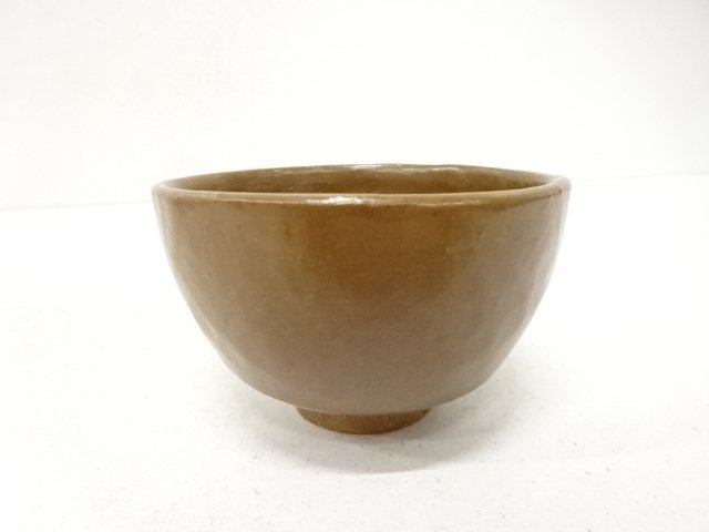 SALE!! JAPANESE TEA CEREMONY / TEA BOWL CHAWAN / KAKI GLAZE / ARTISAN WORK 