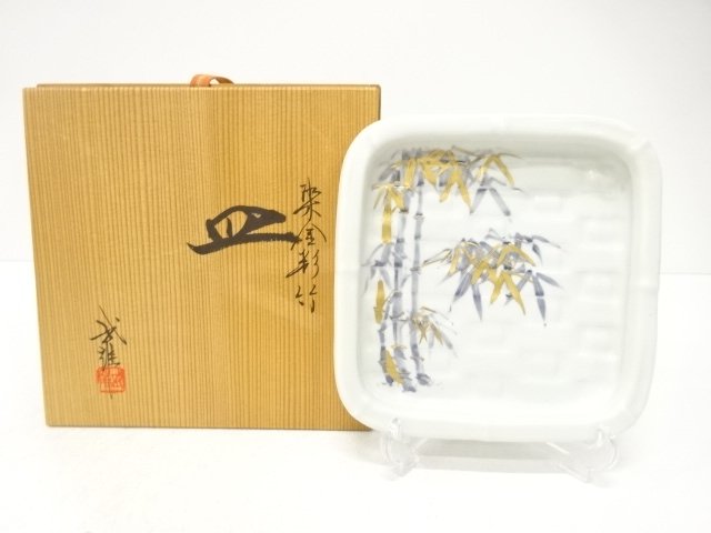 SALE!! JAPANESE COLLECTIBLE / PLATE / SOME KINSAI / BAMBOO 