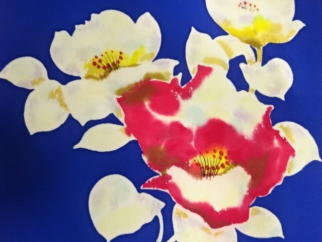 SALE!! JAPANESE KIMONO / ANTIQUE NAGOYA OBI / SHIOZE / BRANCH FLOWER