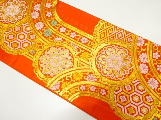 SALE!! JAPANESE KIMONO / CHILDRENS OBI / SNOWFLAKE / FLOWER PATTERN / CLASSIC