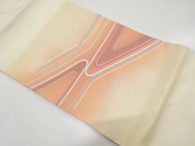 JAPANESE NAGOYA OBI / WOVEN GEOMETRIC