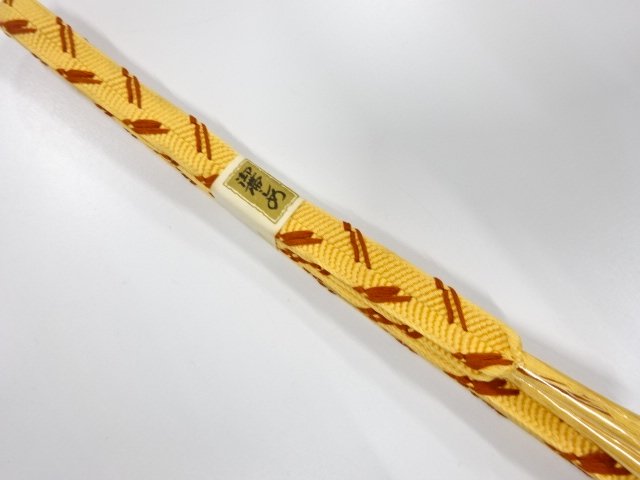 JAPANESE KIMONO / UNUSED HAND-TIED OBIJIME